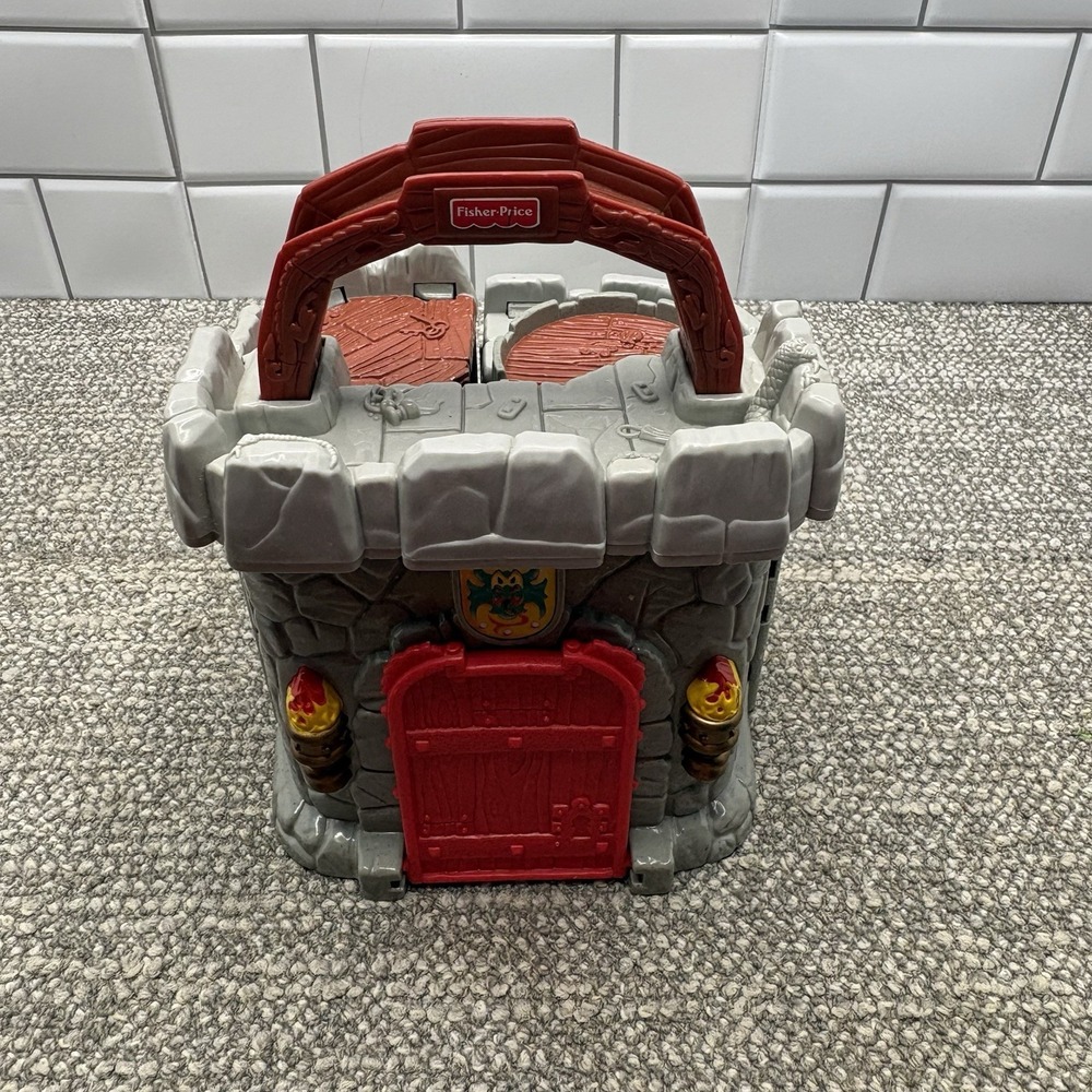 Fisher Price Great Adventures All In One Castle Take Along Playset 1998 Vintage - Picture 9 of 11